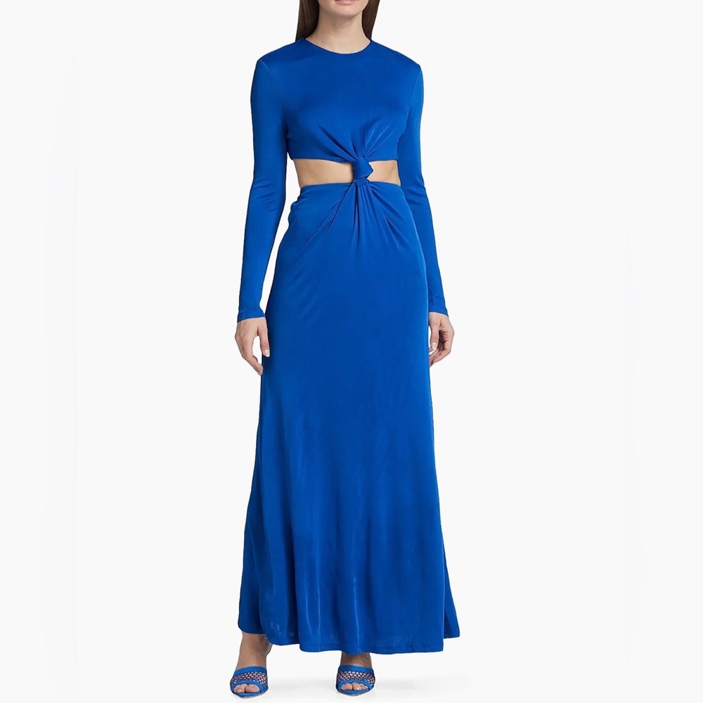 Farm Rio Knotted Dress - Blue. Worn once.